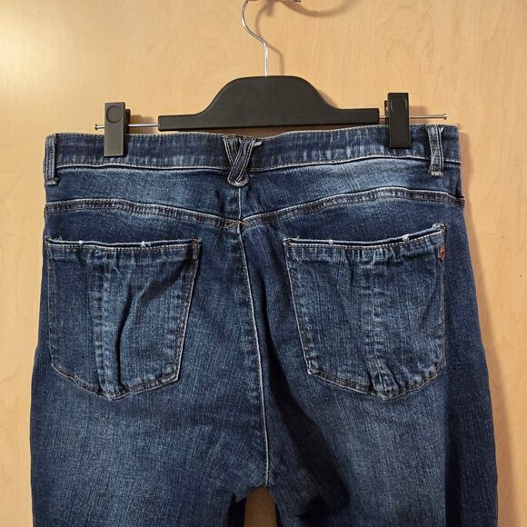 Democracy "Ab" Solution Cuffed Distressed Girlfriend Jeans - Picture 8 of 9